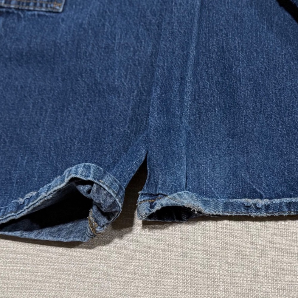 Vintage Mudd Y2k Low Rise Flare Leg Cargo Jeans Dark Wash Button Fly Size 0 - Picture 9 of 10